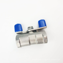 DN20 DN25 female to female thread 304 stainless steel  ball valve with butterfly handle ss316 mini ball valve ss 1/2" ball valve